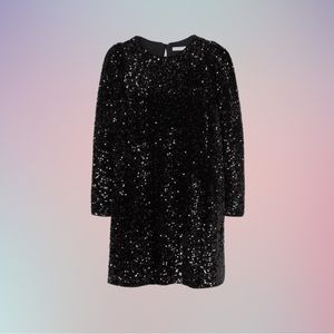 H&M Puff Sleeve Sequin Dress NWT